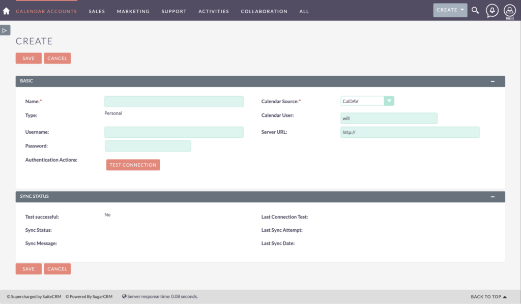 interfejs suitecrm 7.15